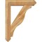 Ekena Millwork Funston Arts and Crafts Rough Sawn Bracket w/ Offset Brace, Western Red Cedar, 8"W x 36"D x 48"H BKT0806X36X48FST03RWR - alternate 4